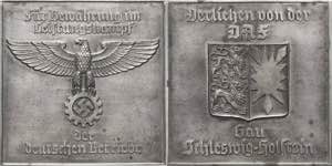 Drittes Reich  Zinkplakette o.J. (C. Rhein) ... 