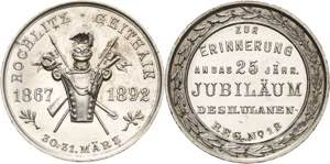 Sachsen-Medaillen  Silbermedaille 1892. 25 ... 