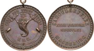 Freimaurer  Bronzemedaille 1861 ... 