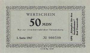 Deutsche Demokratische Republik LPG-Geld 50 ... 