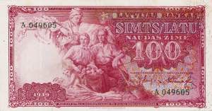 Ausland Lettland 100 Rubli 1919, 20 Latu ... 