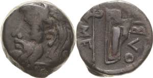 Skythia Olbia  Bronze um 300 v. Chr. Kopf ... 