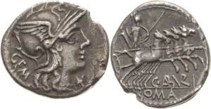 Römische Republik C. Aburius Geminus 134 v. ... 