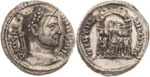 Kaiserzeit Diocletian 284-305 AR-Argentus. ... 
