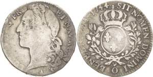 Frankreich Ludwig XV. 1715-1774 1/2 Écu au ... 
