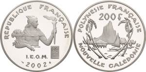 Frankreich-Neukaledonien  200 Francs 2002. ... 