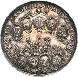 Augsburg-Stadt Silbermedaille 1697 (P.H. ... 
