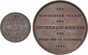 BayernLudwig I. 1825-1848 Bronzejeton 1828 ... 
