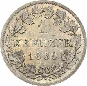 BayernLudwig II. 1864-1886 Kreuzer 1869, ... 
