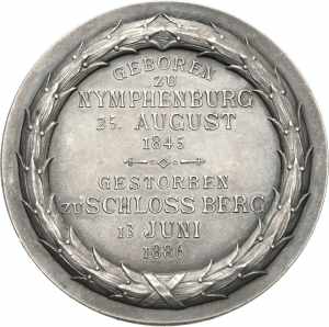 BayernLudwig II. 1864-1886 Silbermedaille ... 