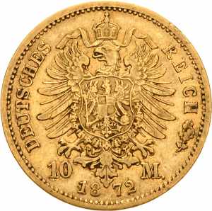 PreußenWilhelm I. 1861-1888 10 Mark 1872 A  ... 