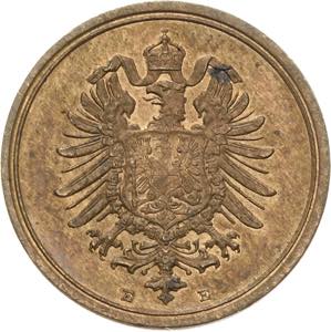 Kleinmünzen 1 Pfennig 1874 E  Jaeger 1 Kl. ... 
