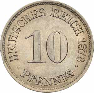 Kleinmünzen 10 Pfennig ... 