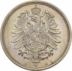 Kleinmünzen 10 Pfennig 1876 A  Jaeger 4 ... 