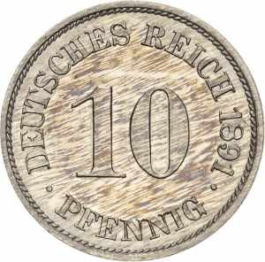 Kleinmünzen 10 Pfennig ... 
