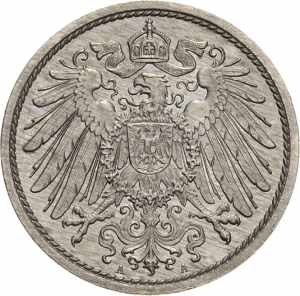 Kleinmünzen 10 Pfennig 1891 A  Jaeger 13 ... 