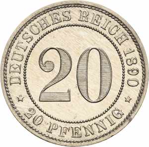 Kleinmünzen 20 Pfennig ... 