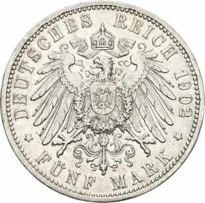 BadenFriedrich I. 1856-1907 5 Mark 1902 G  ... 