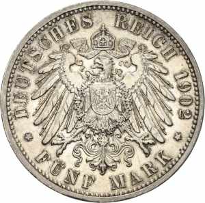 BadenFriedrich I. 1856-1907 5 Mark 1902 (G) ... 