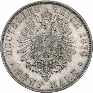BayernLudwig II. 1864-1886 5 Mark 1874 D  ... 