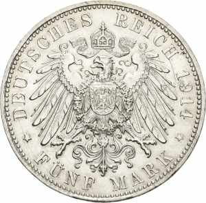 BayernLudwig III. 1913-1918 5 Mark 1914 D  ... 