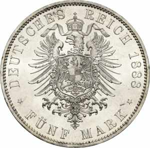 PreußenFriedrich III. 1888 5 Mark 1888 A  ... 