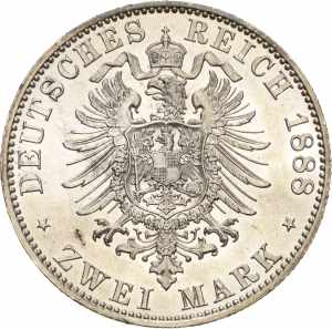 PreußenWilhelm II. 1888-1918 2 Mark 1888 A  ... 