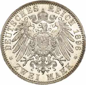 PreußenWilhelm II. 1888-1918 2 Mark 1896 A  ... 