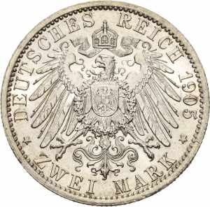 PreußenWilhelm II. 1888-1918 2 Mark 1905 A  ... 