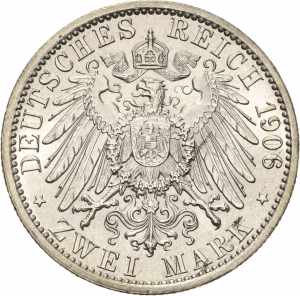 PreußenWilhelm II. 1888-1918 2 Mark 1906 A  ... 