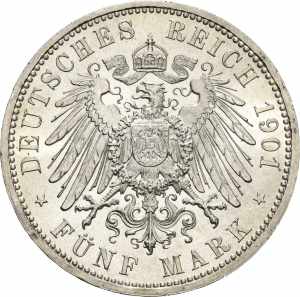 PreußenWilhelm II. 1888-1918 5 Mark 1901 A ... 
