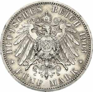 Sachsen-AltenburgErnst 1853-1908 5 Mark 1903 ... 