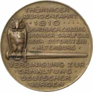 Burgen und Schlösser Bronzemedaille 1910. ... 