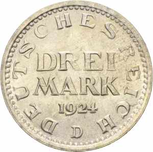  3 Mark 1924 D ... 