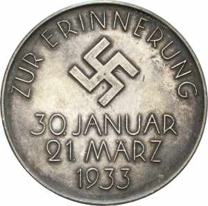 Drittes Reich Silbermedaille 1933 (F.W. ... 