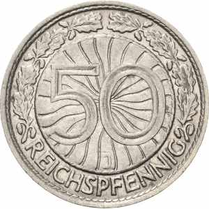  50 Reichspfennig 1936 J ... 