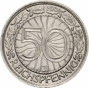  50 Reichspfennig 1937 J ... 