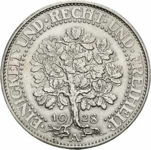  5 Reichsmark 1928 A ... 