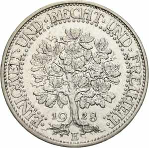  5 Reichsmark 1928 E ... 