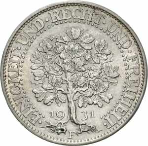  5 Reichsmark 1931 F ... 