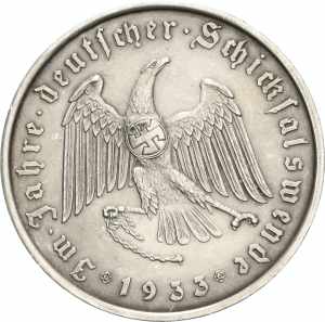 Drittes Reich Silbermedaille 1933 (O. ... 