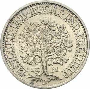  5 Reichsmark 1931 D ... 
