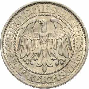  5 Reichsmark 1932 D Eichbaum  Jaeger 331 ... 