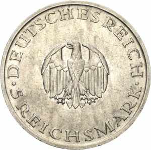  5 Reichsmark 1929 E Lessing  Jaeger 336 ... 