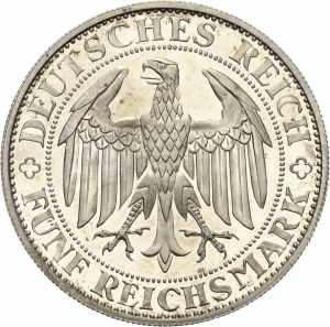  5 Reichsmark 1929 E Meißen  Jaeger 339 ... 