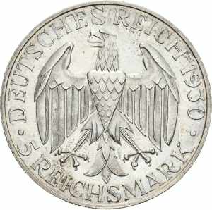  5 Reichsmark 1930 G Zeppelin  Jaeger 343 ... 