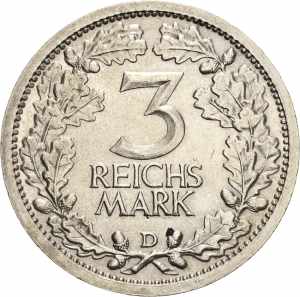  3 Reichsmark 1931 D ... 