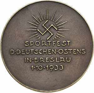 Drittes Reich Bronzegussmedaille 1933. ... 
