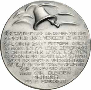 Medaillen Versilberte Bronzemedaille 1930 ... 