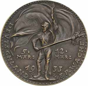 Drittes Reich Bronzegussmedaille 1933 (K. ... 